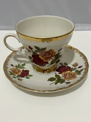 Royal Winterling Bavaria fine China teacup tea cup & saucer gold trim HTF rare