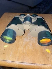 10x35 Brand Is Night Vision, Camouflage And patriotic Design Binoculars Used!