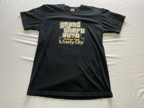 Men’s rockstar Grand Theft Auto Episodes from liberty city shirt size large - Afbeelding 1 van 5