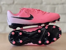 Nike Jr Phantom GX II Academy FG Soccer Black Pink FD6722-600 Size 6Y/Women 7.5