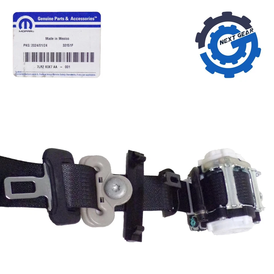 Nuevo cinturón de seguridad delantero derecho OEM Mopar para 2023-2024 RAM 2500 Laramie 7LR283X7AA Foto 3 de 3