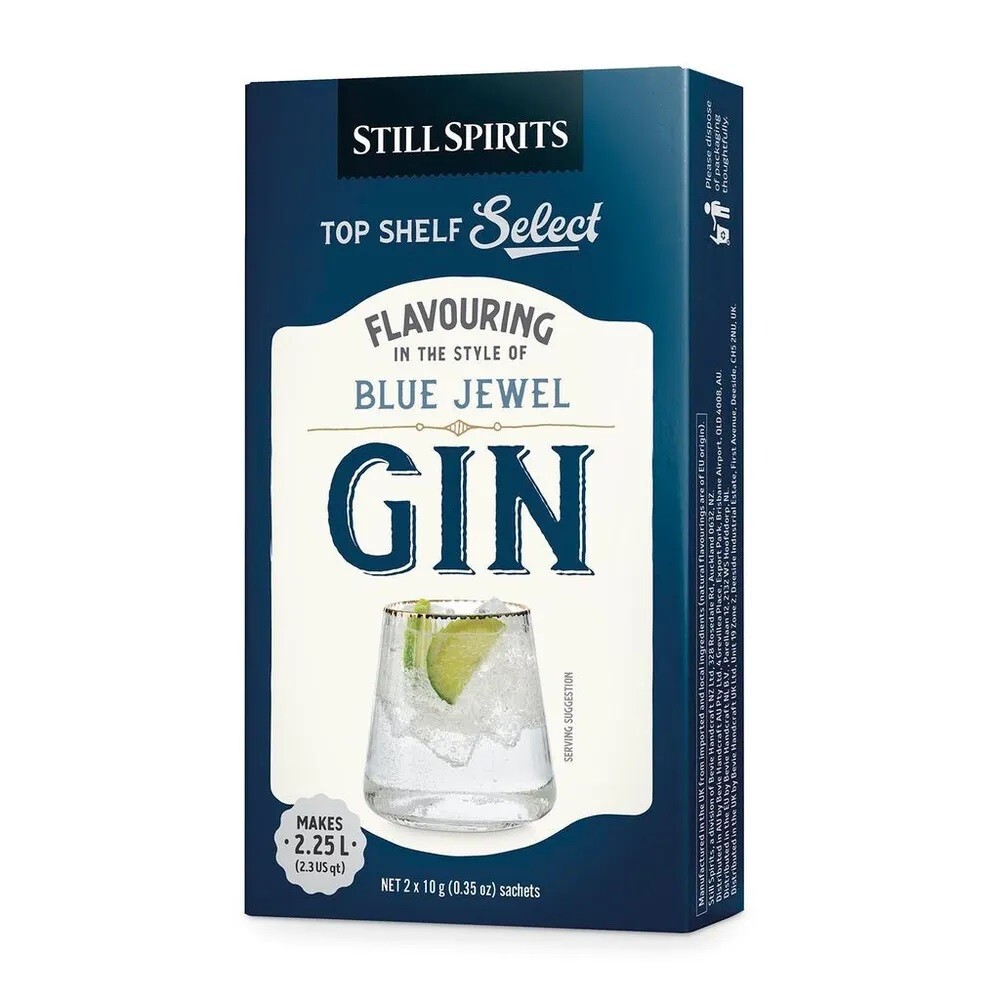Still Spirits Blue Jewel Gin Essence Flavouring Top Shelf Select Sachets