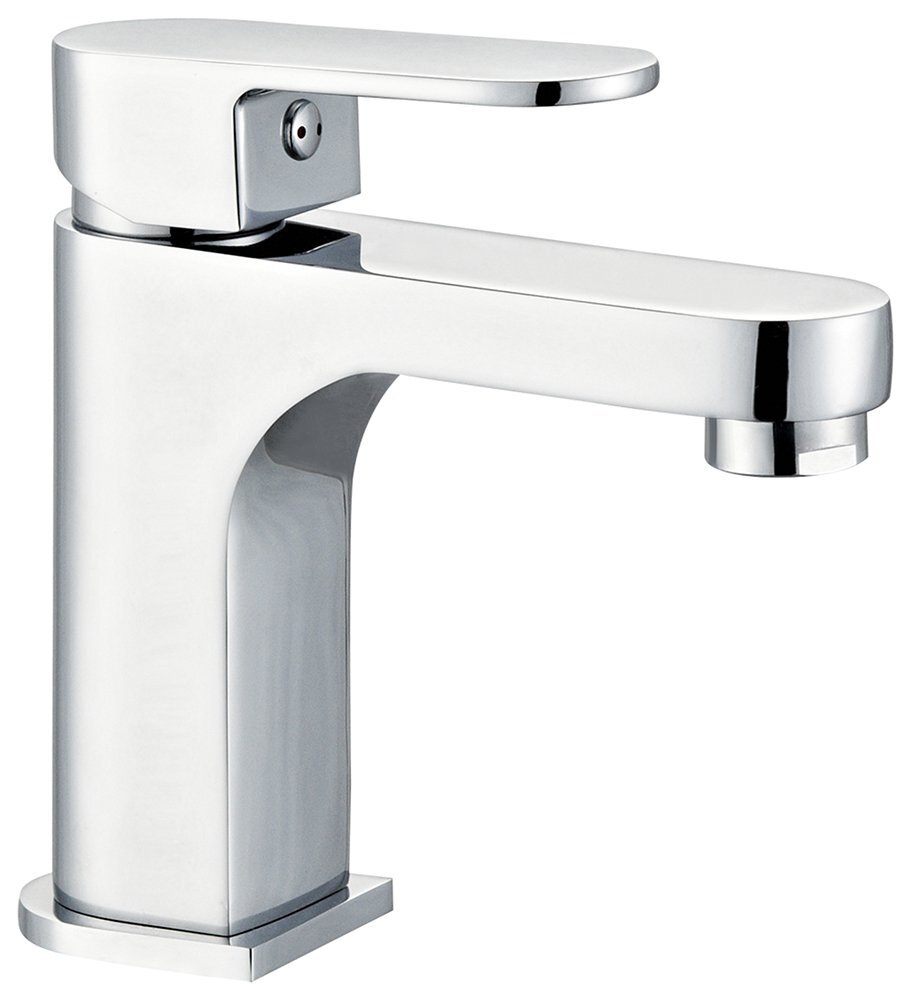 Mitigeur de lavabo fixe en laiton chromé brillant pour vasque de salle de bain moderne Milano