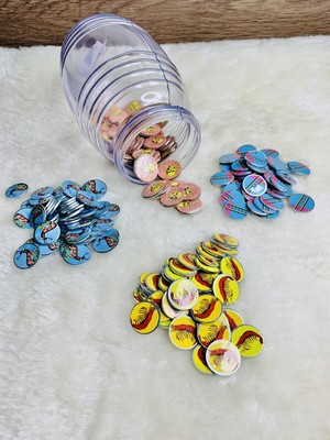 200 Loteria Magnetic Chips El Camaron, Escalera, Venado Y Calavera En Vitrolero