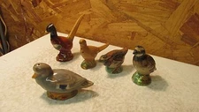Rosemeade Pottery Salt & Pepper Shakers Pheasant Quail Duck