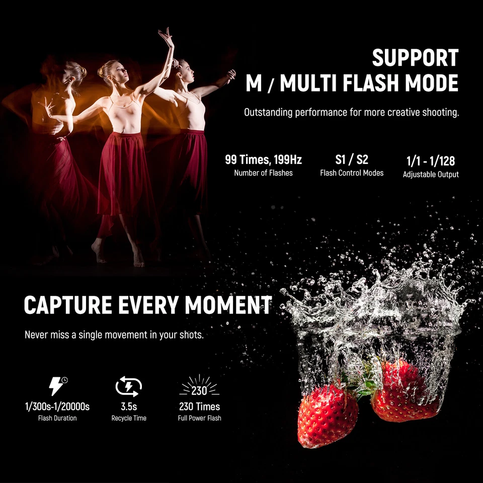 NEEWER NW635II-S TTL Camera Flash Speedlite with Soft Diffuser for Sony A9 II A9 - Image 4 of 4