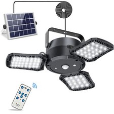 Solar Lights Outdoor Indoor Solar Powered Shed Light With Remote Waterproof Led