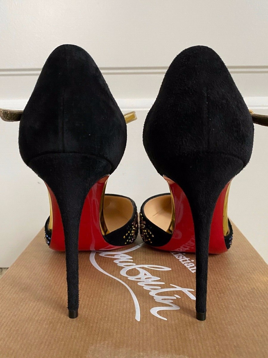 NIB Christian Louboutin Rivierina on Fire Crystal Firework Pointed