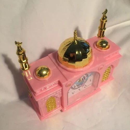 AZAN CLOCK Mosque-Shape AZAN Alarm Clock (with 3-minute full Mecca AZAN ) pink - Image 3 of 4