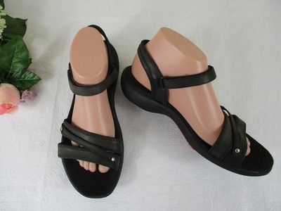 Merrell Dahlia Sport Sandals Wms 9 Black Leather Slingback Walk Hike Outdoors
