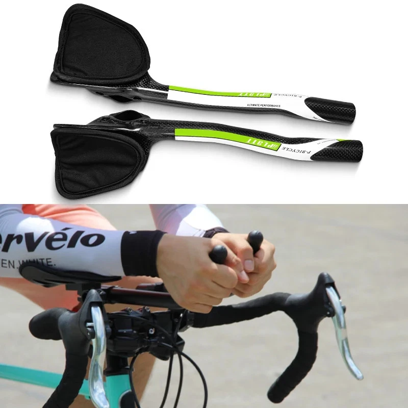 Рукоятка из углеродного волокна TT штанга опора дорожного велосипеда длина ручки 340 мм зажим 31. 8 мм - Изображение 3 из 4