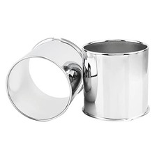 Pcs 4.5inch Trailer Wheel Center Cap Push 4.25" OD 4.27" H 2 2Pcs Chrome