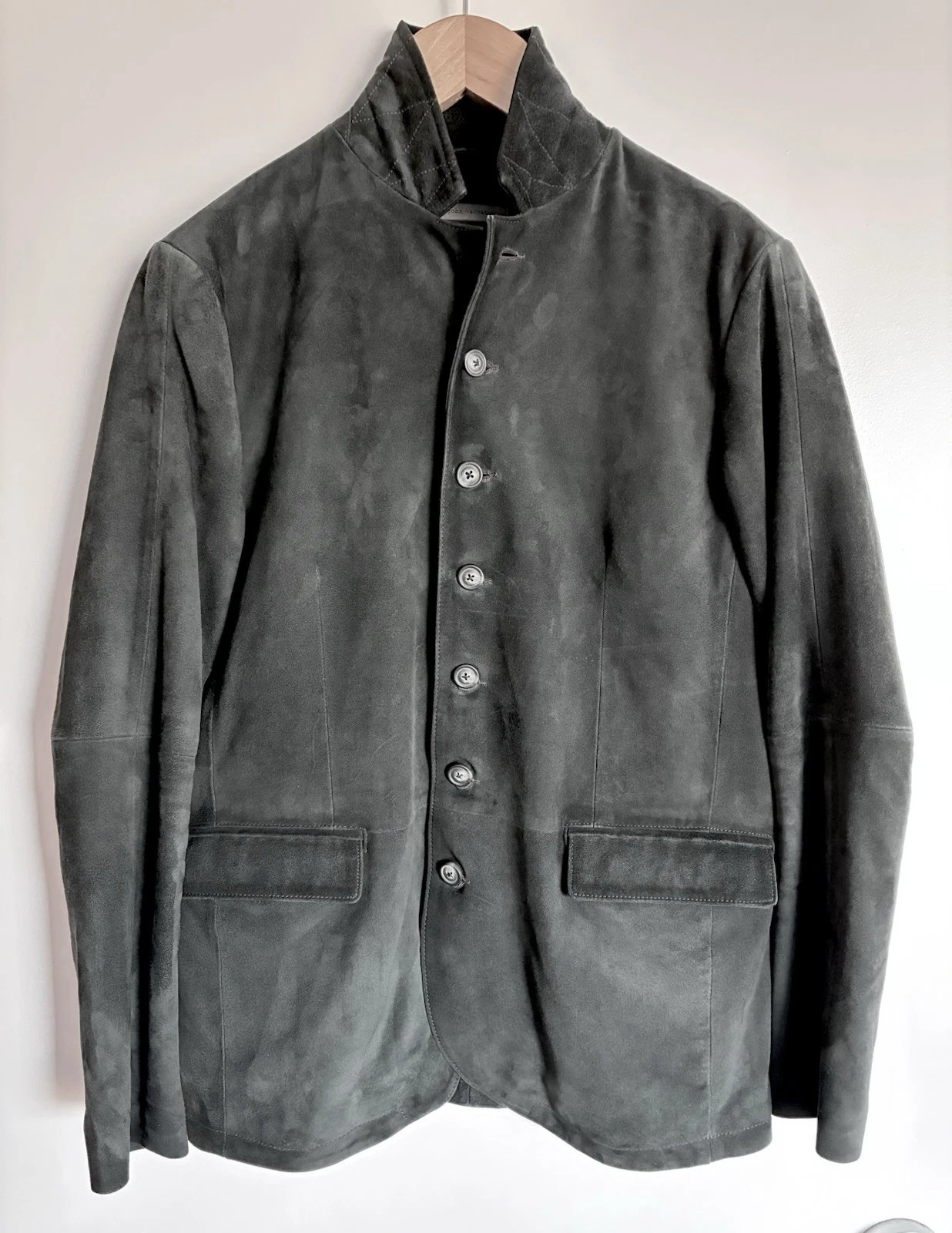 JOHN VARVATOS, Gray Suede Blazer / Jacket, 42, Excellent Condition - product detail image 1