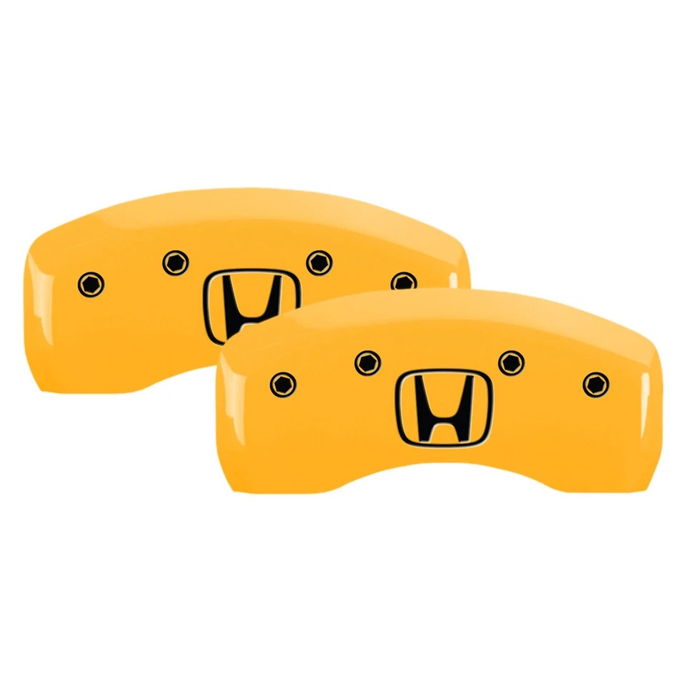For Honda Prelude 97-01 Caliper Covers Gloss Yellow Caliper Covers w Honda / H Foto 2 de 2