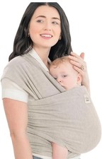 KeaBabies Original Baby Wrap Carrier - Stone Gray
