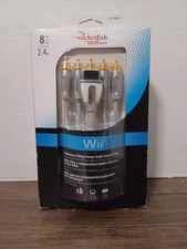 ROCKETFISH 8 ft. 2.4m Component Video / Stereo Audio Gaming Cable Nintendo Wii