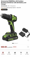 Greenworks POWERALL 24V Brushless Drill Drive...