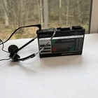 Sony Walkman WM-F18/F28 Portable Cassette Player AM/FM Tested Working Headphones