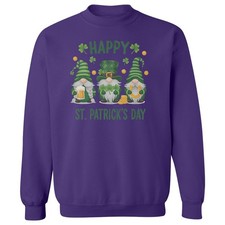 Three Irish Gnomes - Happy St Patrick's Day Unisex Crewneck Sweatshirt
