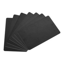 10 Pack 30 Mil Graphic Quality Black Blank PVC Card for ID Badge Printer