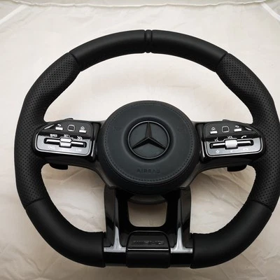 Mercedes AMG Sportlenkrad Leder & ORIGINAL NEU mit Airbag – W205 W177 W213 S213 - Bild 1 von 4