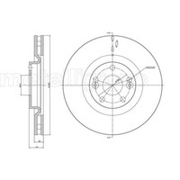 Metelli 2X Bremsscheibe Vorne Ø305 Mm BelüFtet FüR Renault Espace III JE0_ 3.0