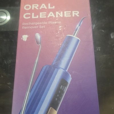 OXRMAK Sonic Electric Toothbrush Waterproof Blue Oral Cleaner Plaque Remover Set