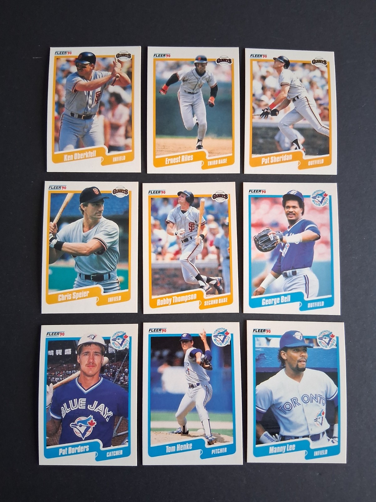 1990 Fleer Canadian version Baseball Card #72-#618-U Pick. All cards NMT-MNT