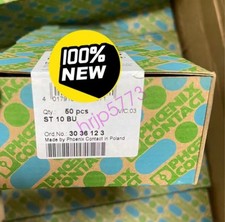 50PCS Phoenix Contact 3036123 straight through terminal block ST 10 BU