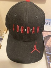 VINTAGE NIKE SNAPBACK BLACK JUMPMAN AIR MICHAEL JORDAN HOT CAP CHICAGO BULLS