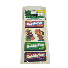 VINTAGE 1983 FAVORITE FLAVORS SCRATCH N SNIFF BUBBLE YUM GUM STICKERS NEW SEALED