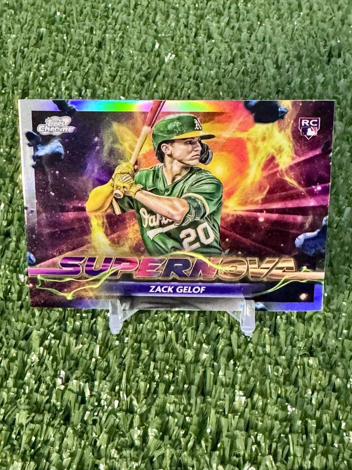Zack Gelof 2024 Topps Cosmic Chrome #SPN-7 RC Rookie Supernova Case Hit SSP