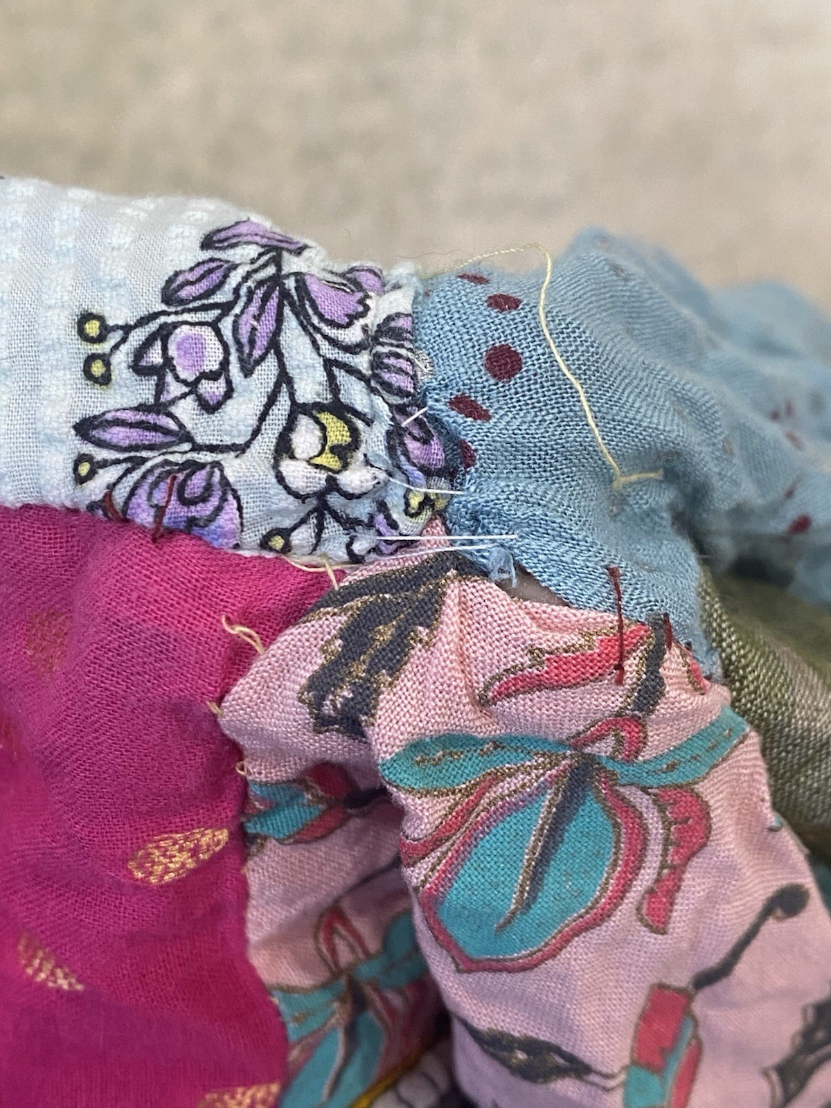 READ! Patchwork Size S Harem Pants Boho Hippie Ha… - image 8