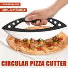 Food Grade Stainless Steel Pizza Cutter Sharp Blade with Cover Baking Tools AU