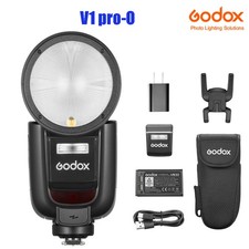 US Godox V1Pro-O TTL HSS Round Head On-Camera Flash Light Speedlite For Olympus