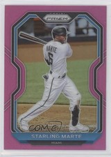 2021 Panini Prizm Tier II Pink Prizm Starling Marte #123 2g8
