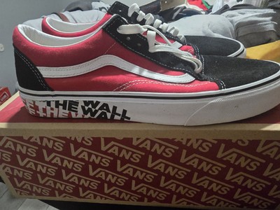 Vans Old Skool Red/Black Canvas Skate Shoes