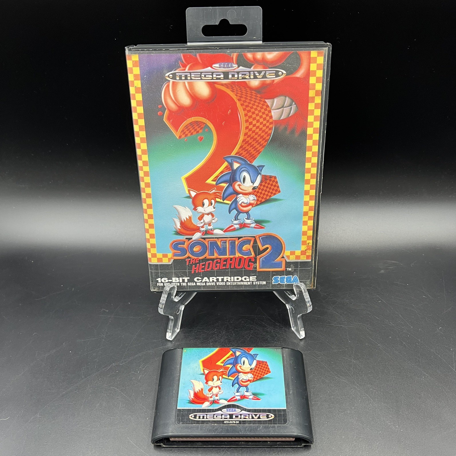 Sonic The Hedgehog 2 (PAL, 1992) SEGA Mega Drive Game Boxed VGC