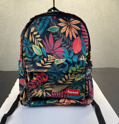 Supreme Backpack Leaves Floral Rare Print Zipper,Made in Korea | eBay