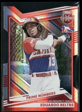 2022 Panini Elite Extra Edition #177 Eduardo Beltre Prime Numbers Die Cut #/125