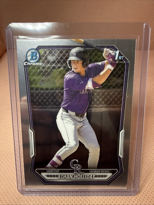 Ethan Holiday 2026 Bowman Chrome 1st Prospect #BCP-1 Colorado Rockies