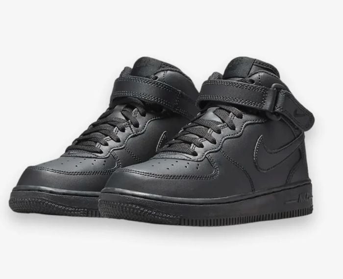 SAOLA Nike Force 1 Mid LE PS nere pre scuola DH2934 001 taglia 3 anni