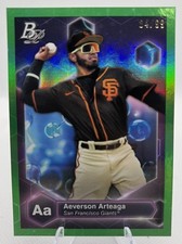 Aeverson Arteaga 2022 Bowman Platinum Precious Elements Green /99 #PE-29 Card