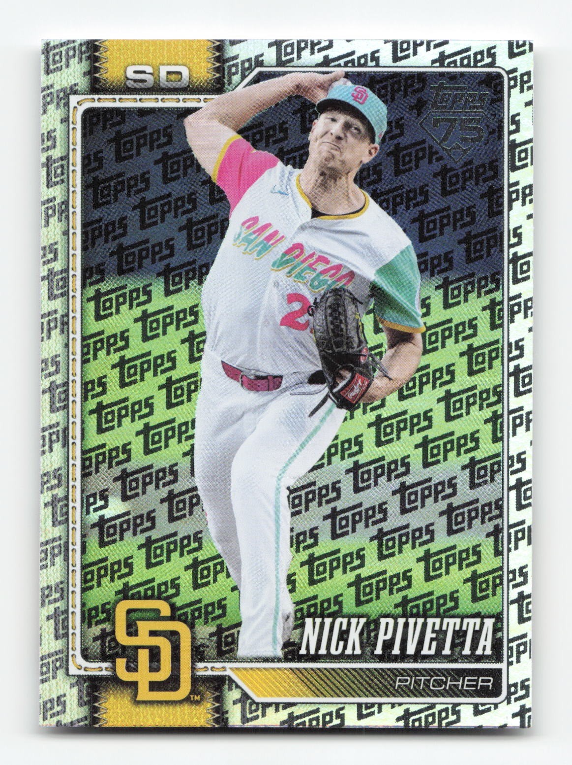 2026 Topps #9 Nick Pivetta Topps Foil Pattern