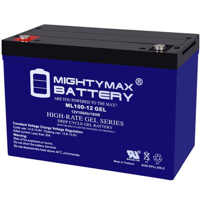 #ad Mighty Max ML100 12 GEL 12V 100AH GEL INT Terminal Rechargeable SLA AGM Battery $199.99