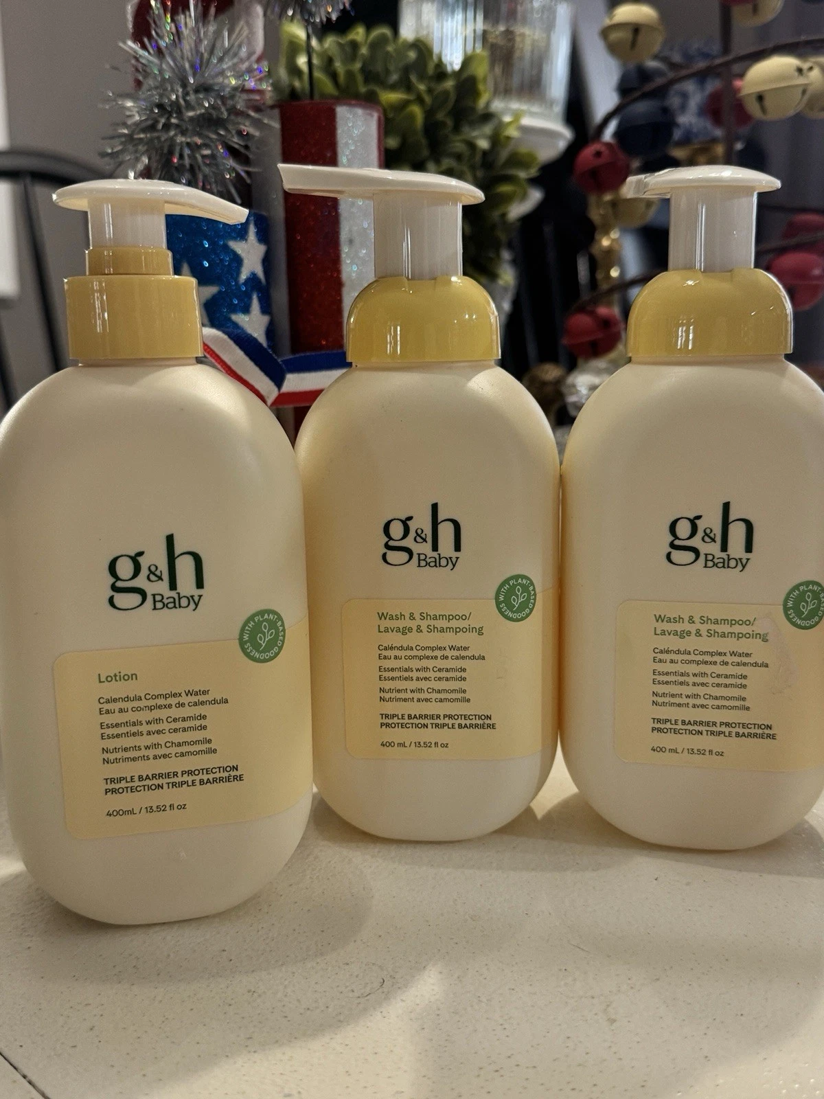 g & h baby Plant Base 1 Lotion/2 wash and shampoo