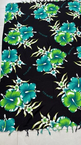 Aloha Fashion Hawaiian Sarong Women’s Rayon Floral Fringe Swim Wrap Beach Resort