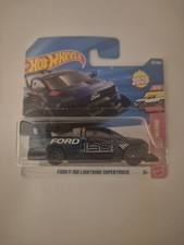 Hot Wheels Ford F-150 Lightning Supertruck Blue 151/250 Truckin Along Series 5/5