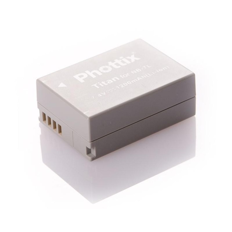 Batterie pour Canon NB-7L Phottix idéale en voyage pour ne jamais manquer un cliché G11