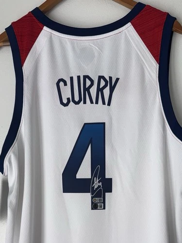 Stephen Curry Signed Team USA Basketball Autograph Nike Limited Jersey USASM BAS